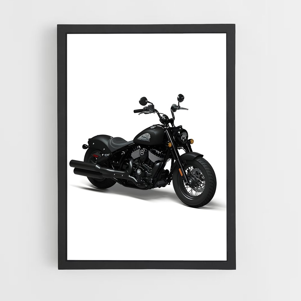 Poster L'ombre du Chrome – affiche Indian Motorcycle (vue 2)